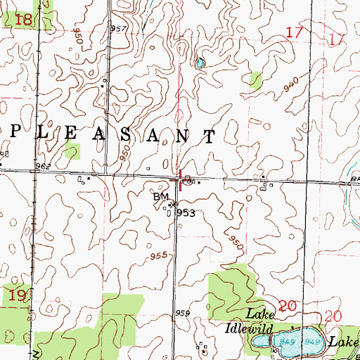 Topographic Map of Liberty School (historical), OH
