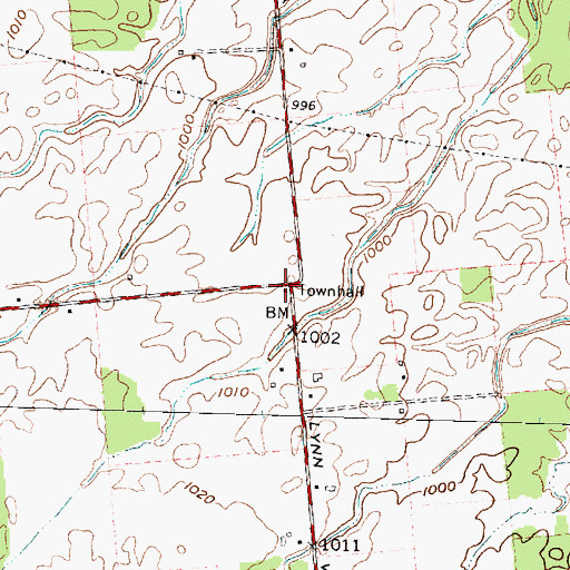 Topographic Map of Lynn Valley School (historical), OH