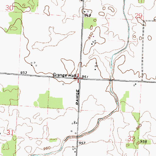 Topographic Map of Miller School (historical), OH