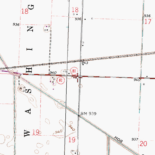 Topographic Map of Oakgrove Church (historical), OH