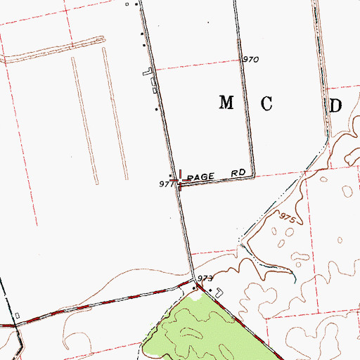 Topographic Map of Rice School (historical), OH