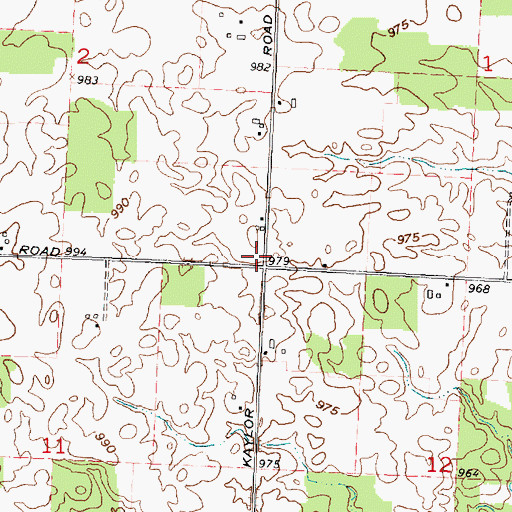 Topographic Map of Salem School (historical), OH