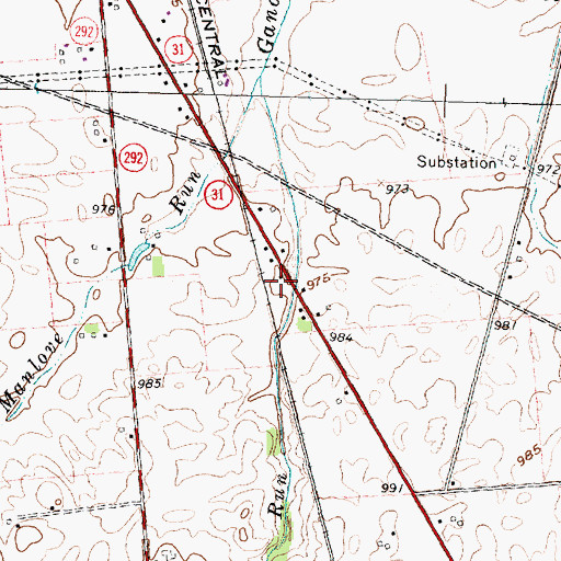 Topographic Map of Spring Grove School (historical), OH