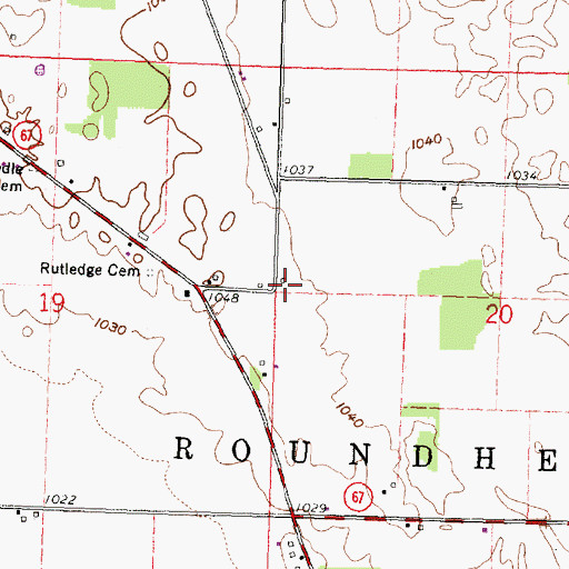 Topographic Map of Street School (historical), OH
