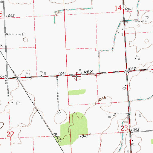 Topographic Map of Blumenstock School (historical), OH