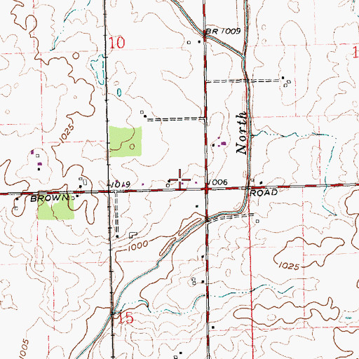 Topographic Map of Maplegrove School (historical), OH