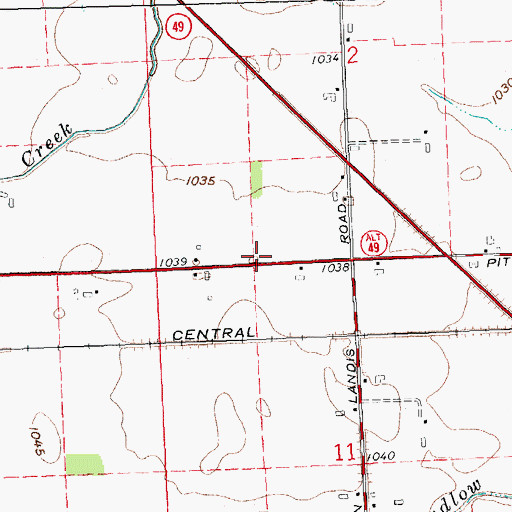 Topographic Map of Neely School (historical), OH