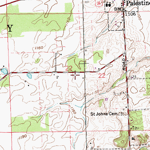 Topographic Map of School Number 7 (historical), OH