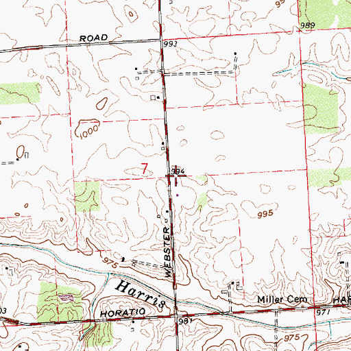 Topographic Map of School Number 9 (historical), OH