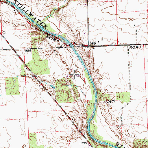 Topographic Map of Stillwater Valley Golf Course, OH
