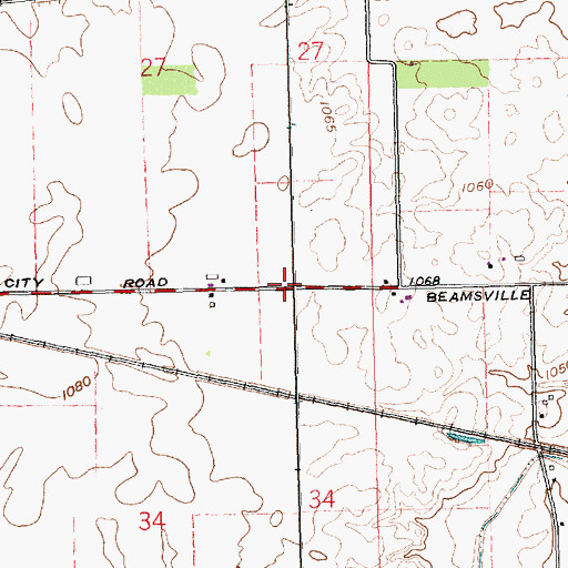Topographic Map of Stoner School (historical), OH