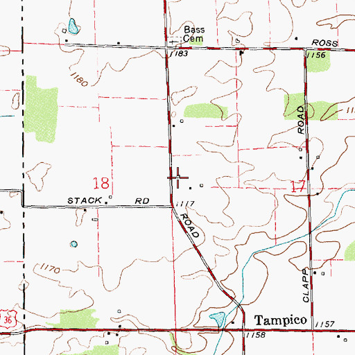 Topographic Map of Tampico School (historical), OH
