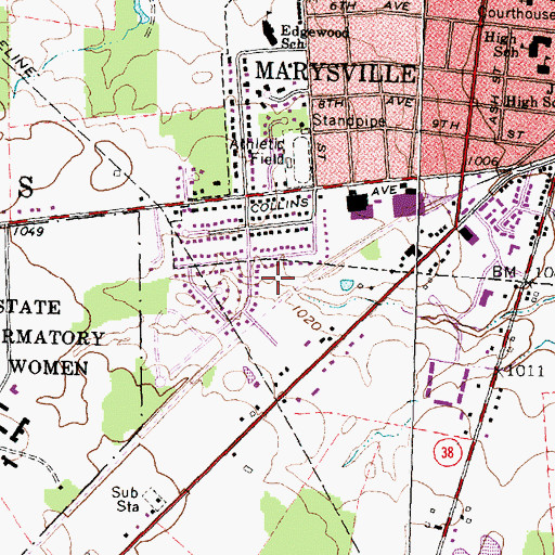 Topographic Map of Barr Haven Park, OH