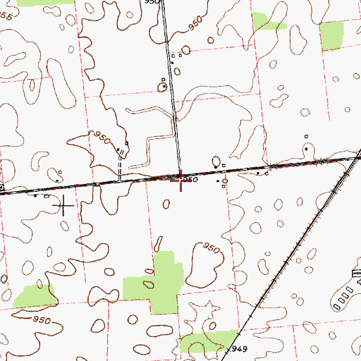 Topographic Map of Boundary School (historical), OH