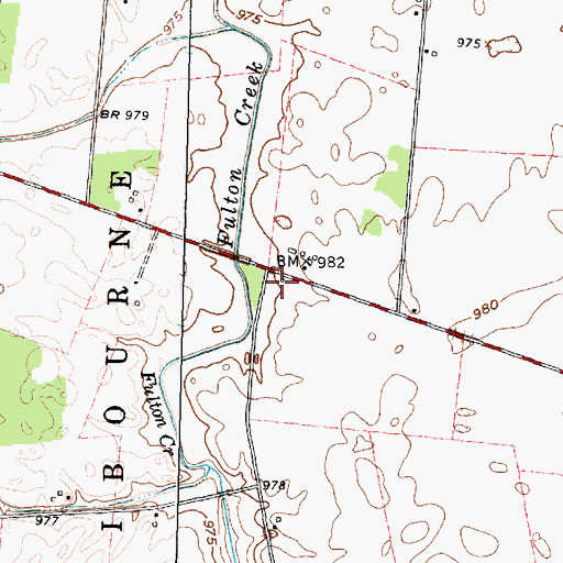 Topographic Map of Cahill School (historical), OH