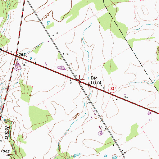 Topographic Map of Henpeck School (historical), OH