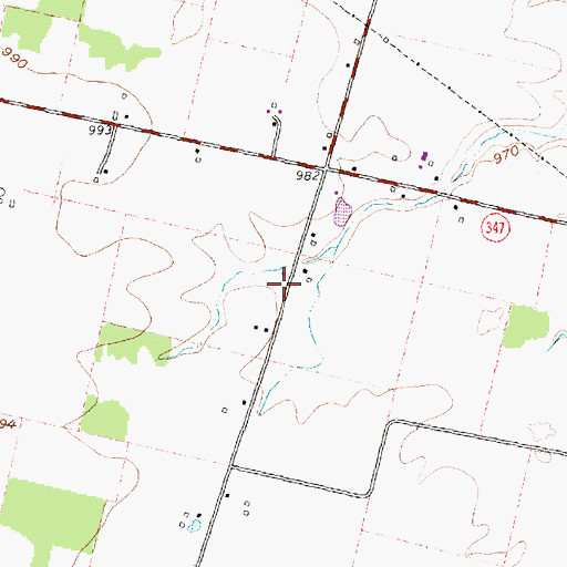Topographic Map of Hildreth School (historical), OH