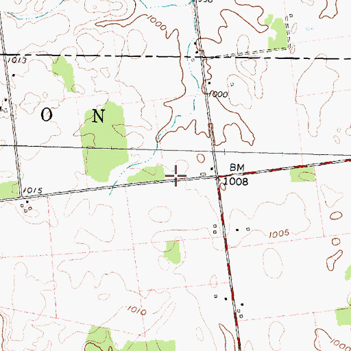 Topographic Map of Howard School (historical), OH