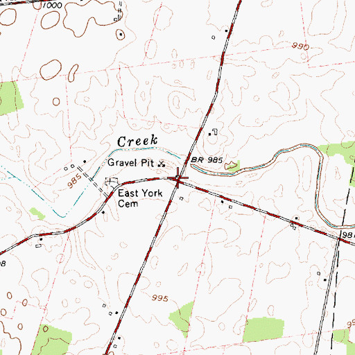 Topographic Map of Miller School (historical), OH