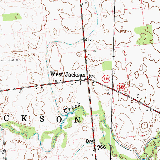 Topographic Map of Merit School (historical), OH