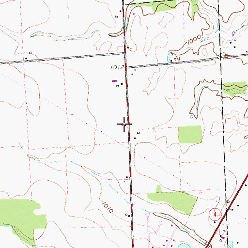 Topographic Map of Phelps School (historical), OH