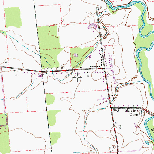 Topographic Map of Pleasant Ridge, OH