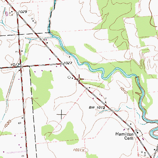 Topographic Map of Shirk School (historical), OH
