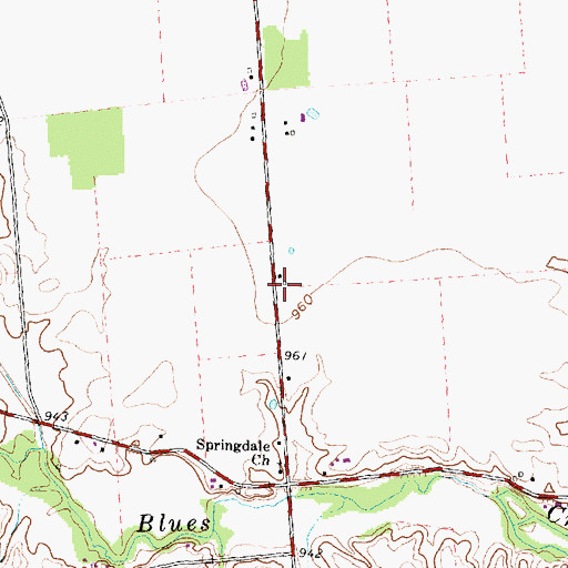 Topographic Map of Springdale School (historical), OH