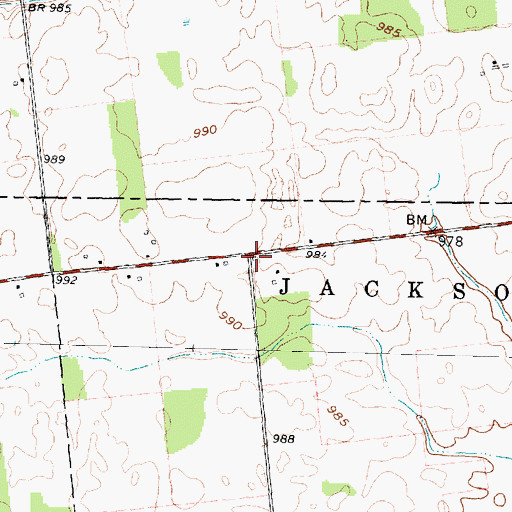 Topographic Map of Stahl School (historical), OH