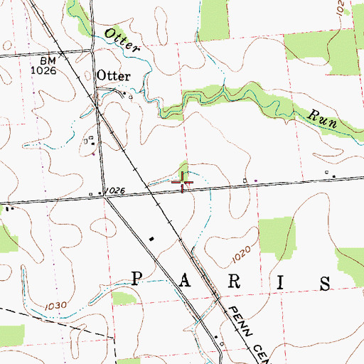 Topographic Map of Stub School (historical), OH