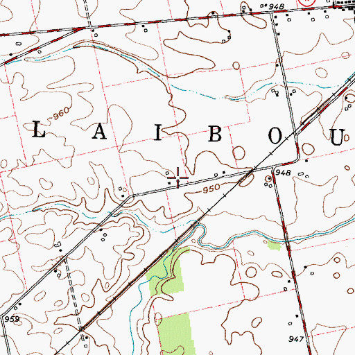 Topographic Map of Sunnyside School (historical), OH