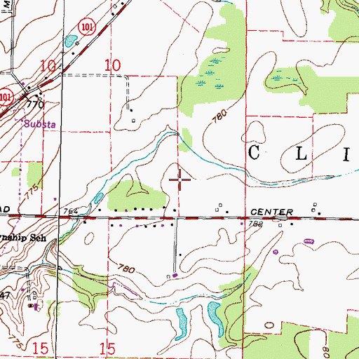 Topographic Map of Clinton Heights Golf Course, OH