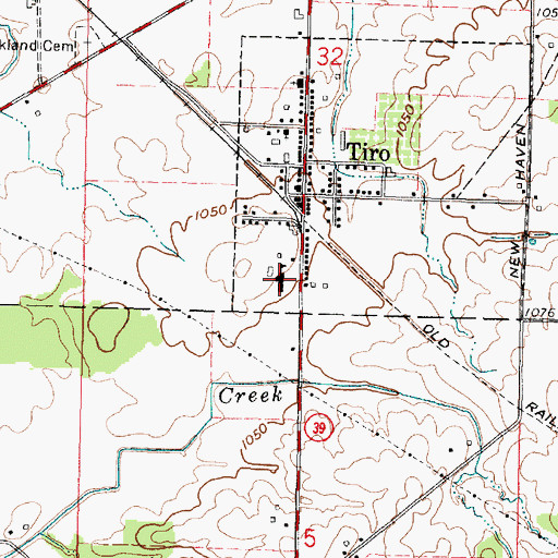 Topographic Map of Buckeye East Elementary School, OH