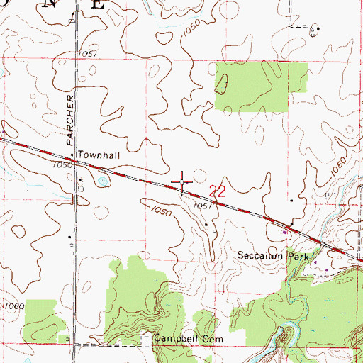 Topographic Map of Olentangy Battle Monument, OH