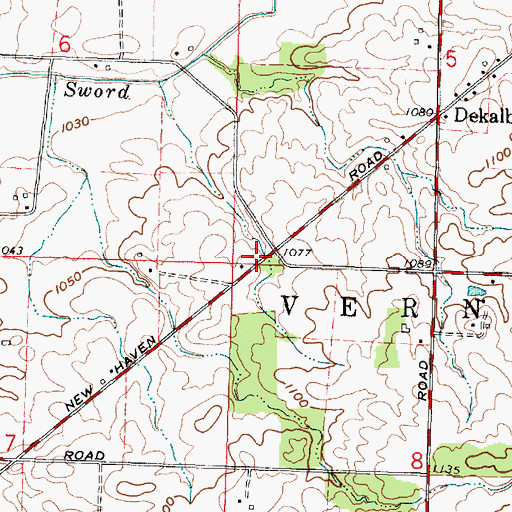 Topographic Map of School Number 1 (historical), OH