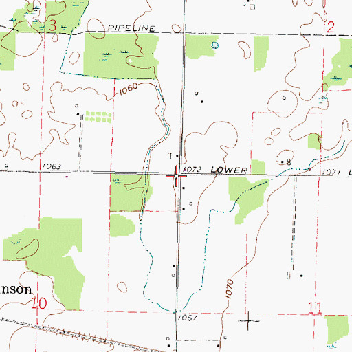 Topographic Map of School Number 2 (historical), OH