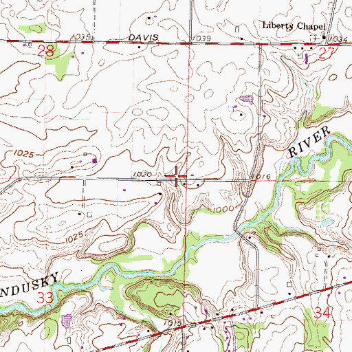 Topographic Map of School Number 2 (historical), OH