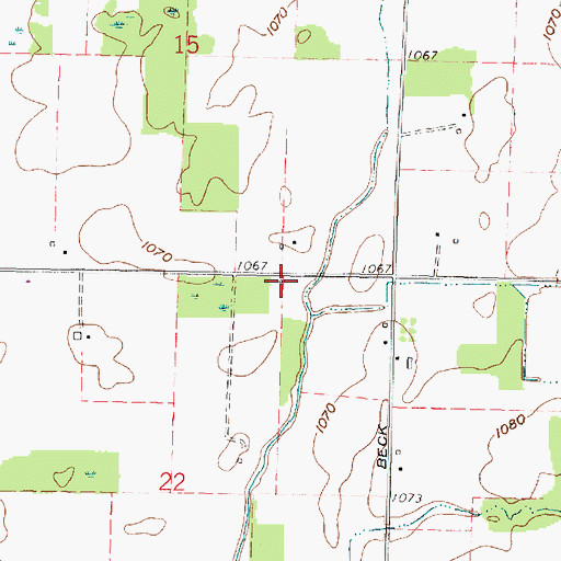 Topographic Map of School Number 3 (historical), OH