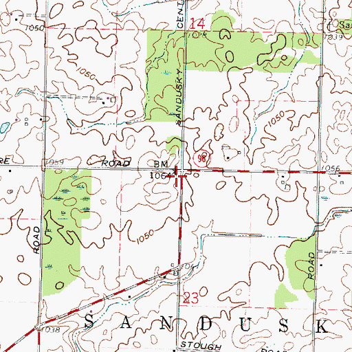Topographic Map of School Number 3 (historical), OH
