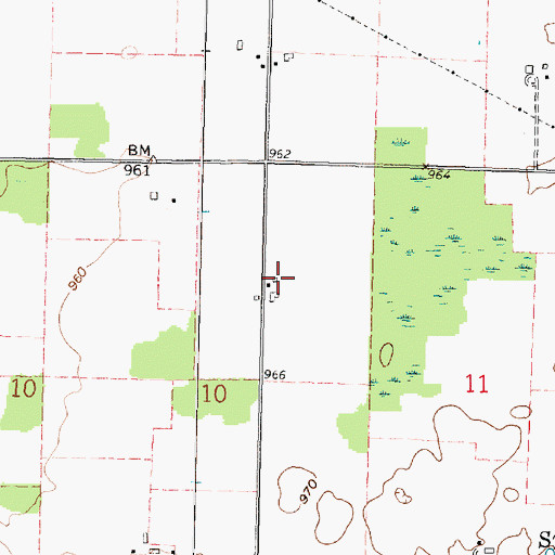 Topographic Map of School Number 4 (historical), OH