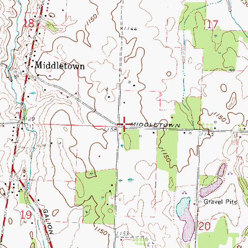 Topographic Map of School Number 5 (historical), OH