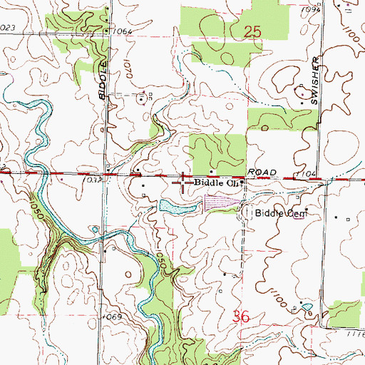 Topographic Map of School Number 5 (historical), OH