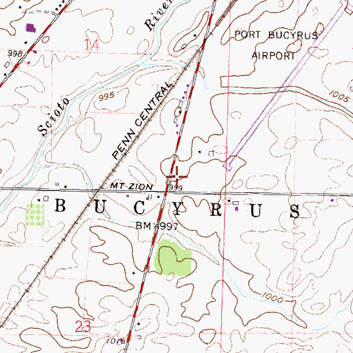 Topographic Map of School Number 5 (historical), OH