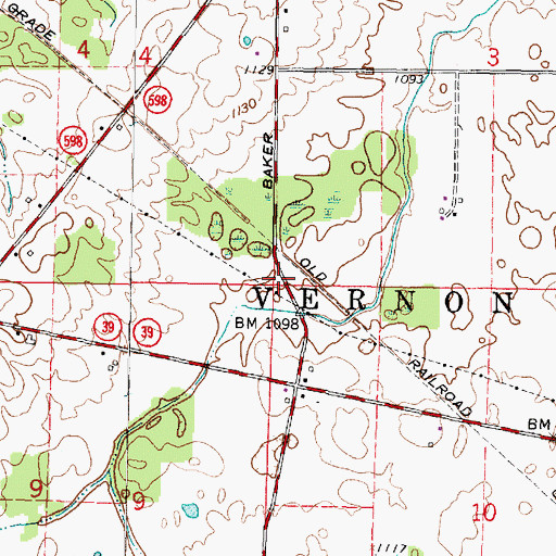Topographic Map of School Number 6 (historical), OH