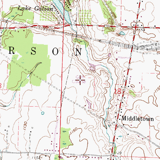 Topographic Map of Valley View Golf Course, OH