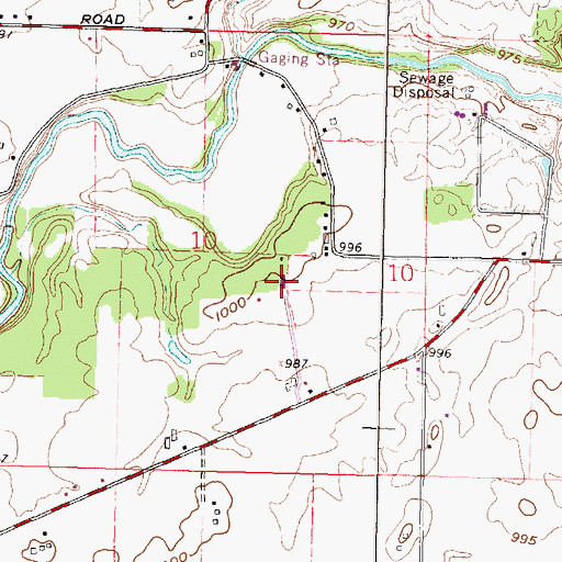 Topographic Map of Wayside Christian School, OH