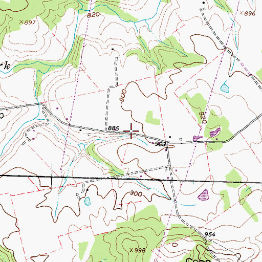 Topographic Map of Buckeye School (historical), OH
