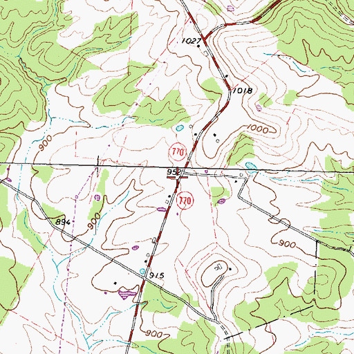 Topographic Map of Eureka School (historical), OH