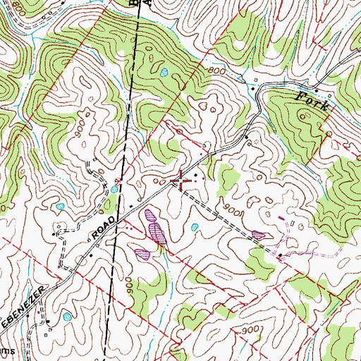 Topographic Map of Hamilton School (historical), OH
