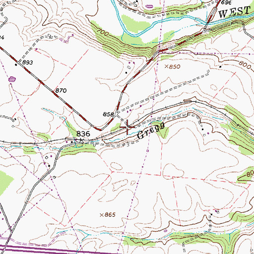 Topographic Map of Irvington (historical), OH